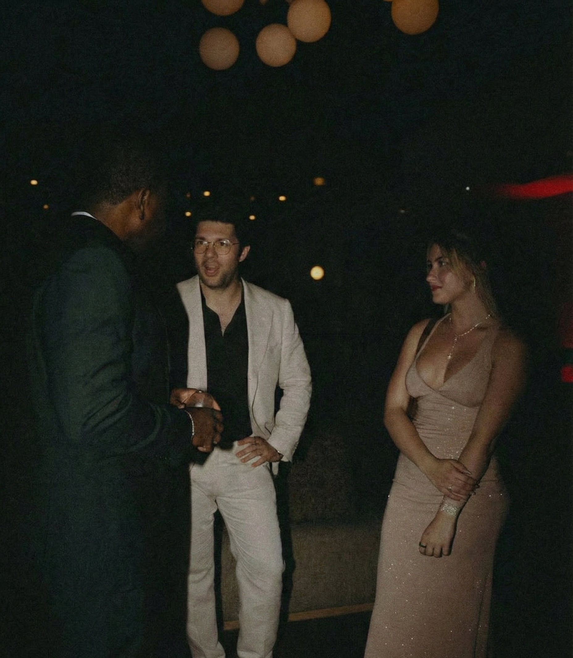 Members connecting at a refined dinner